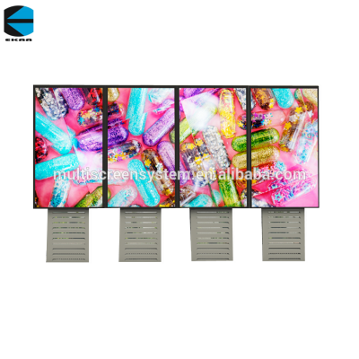 EKAA factory outodor LCD totem high bright 3500 nits 55 inch LED advertising display