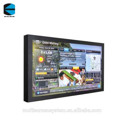 EKAA 43 inch fanless outdoor digital signage wall mounted lcd dipslay